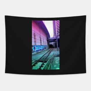 Pastel Brisbane City - Central Station Trainline Tapestry