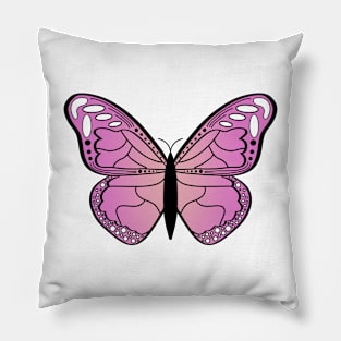 Pink Butterfly Pillow