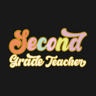 Vintage 2nd Second Grade Teacher Back To School Gifts T-Shirt