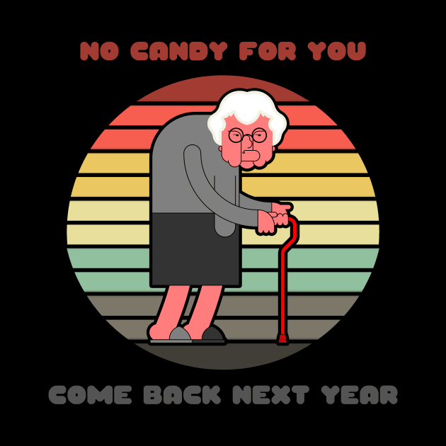 Sunset Old Lady / No Candy for You by nathalieaynie