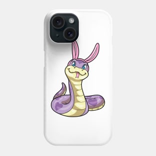 Purple Snake as Rabbit with Heart Phone Case