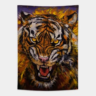 Fire Tiger Tapestry