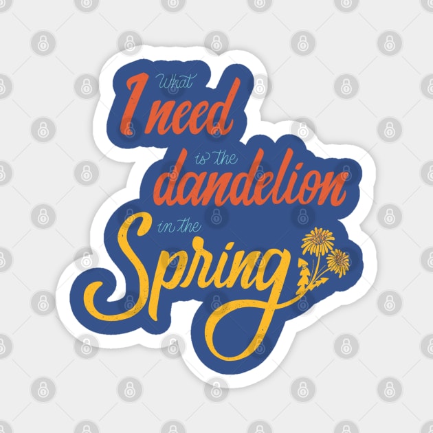 Dandelion in the spring Magnet by am2c