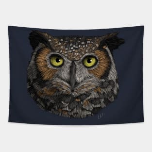 Great Horned Owl Tapestry