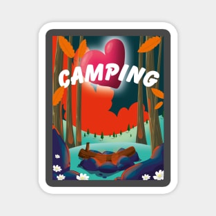 I love camping Magnet