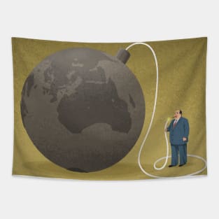 Earth Time Bomb Tapestry