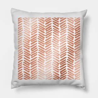 Rose gold chevron Pillow