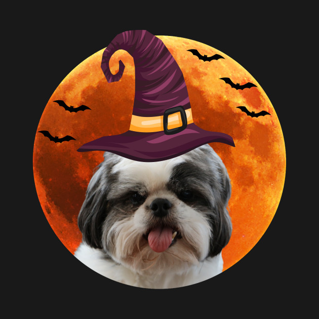 Discover Cute shih tzu dog with witch hat - Shih Tzu - T-Shirt