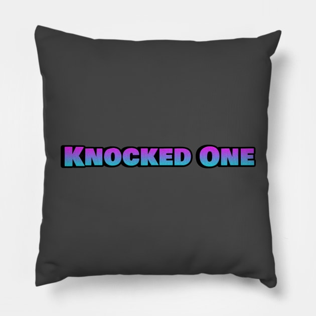 Knocked One Quote Battle Royale Meme Candyfloss Pillow by ElevenGraphics