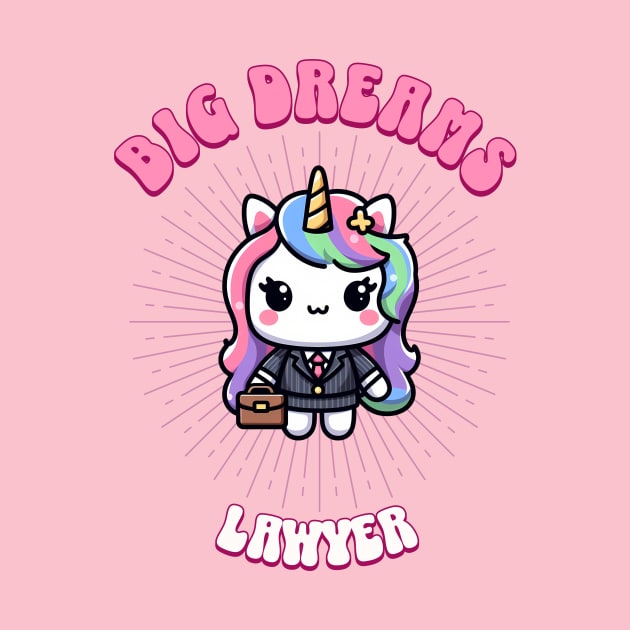 Big Dreams Lawyer Unicorn | Dream Big! by Pink & Pretty