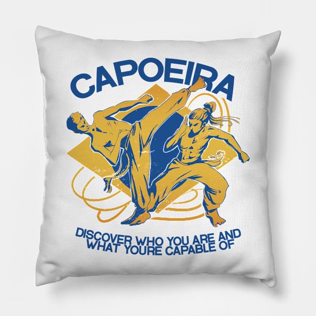Capoeira Brazilian Martial Arts Quote Pillow by UNDERGROUNDROOTS