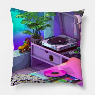 Vaporwave Aesthetic Pillow