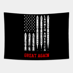 Launch America Great Again Flag Tapestry