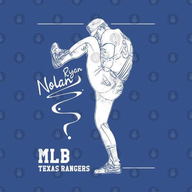 Nolan ryan || White || Texas rangers by Aloenalone