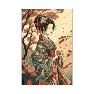 Geisha in Park T-Shirt