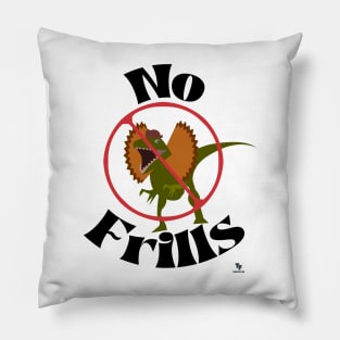 No Frills Dinosaur Cartoon Fun Jurassic Parody Pillow