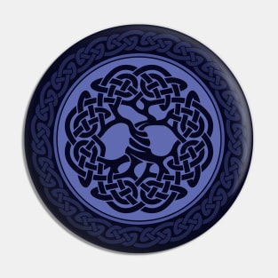 Celtic Tree of Life, blue Pin