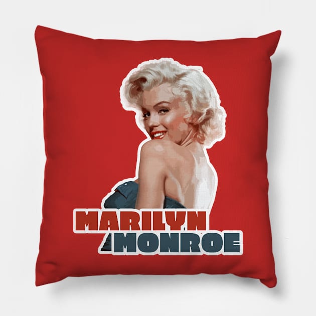 Marilyn Monroe Icon Iconic Portrait Pillow by ivaostrogonac