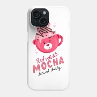 Valentine Mocha Teddy Bear Phone Case