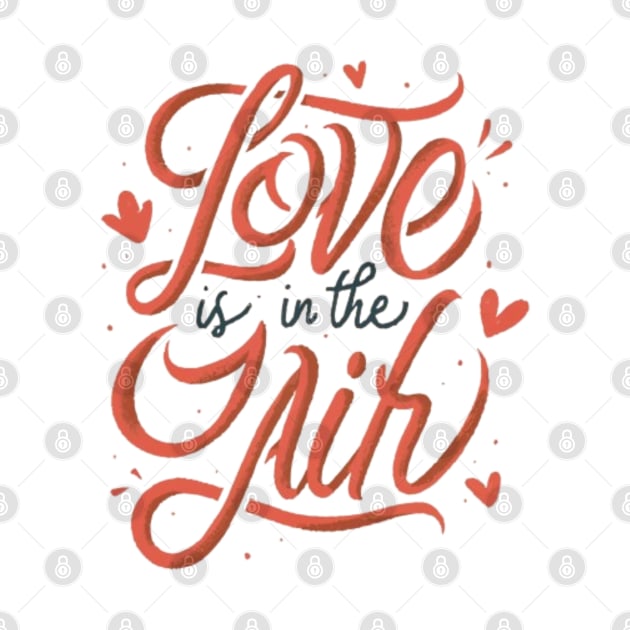 Love Is in the Air: Romantic T-Shirt Design by Oasis Designs