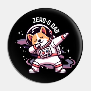 Corgi Astronaut Pin