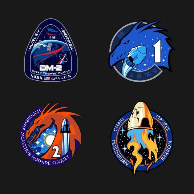 Nasa SpaceX Crew Mission Patches/Logo by OnShare