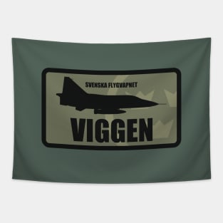 Swedish Air Force Viggen Patch (subdued) Tapestry