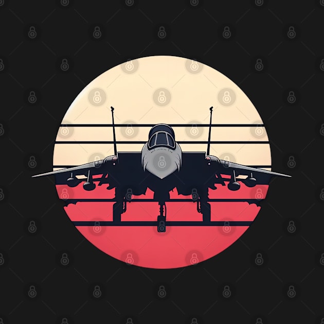 F14 Tomcat Fighter Jet Sunset by Storeology