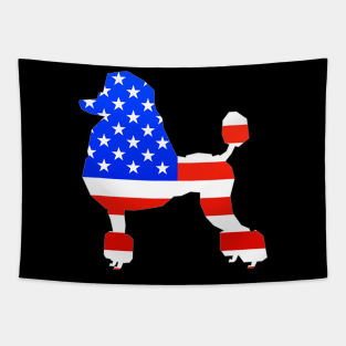 American Poodle Silhouette Tapestry