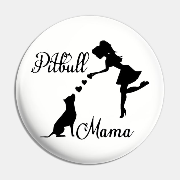 Pitbull Mama Pin by  The best hard hat stickers 