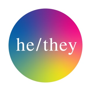 He/They Pronouns T-Shirt