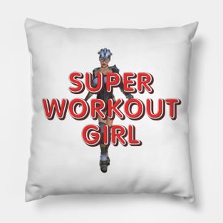 Super Workout Girl Pillow