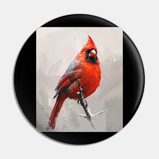 Cardinal Bird Apparel Showcase Pin