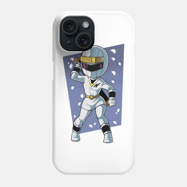 white ranger Phone Case by fancy ghost