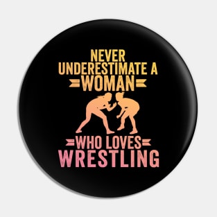 female wrestlers - wrestling Girl Pin