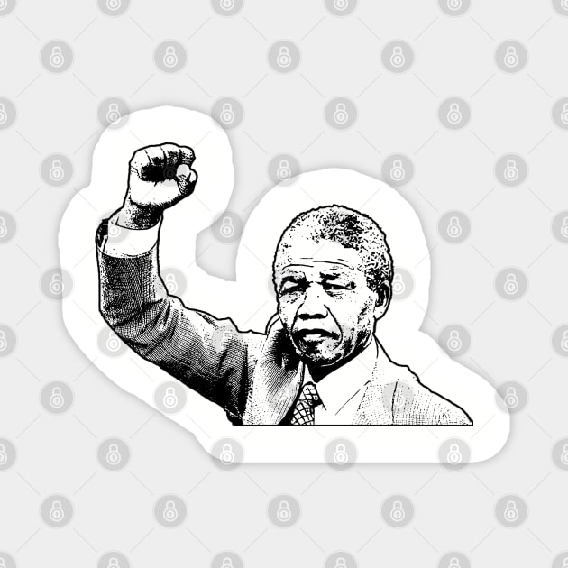 Nelson Mandela Magnet by UrbanLifeApparel