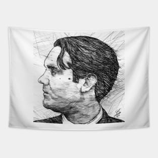 FEDERICO GARCIA LORCA pencil portrait .2 Tapestry