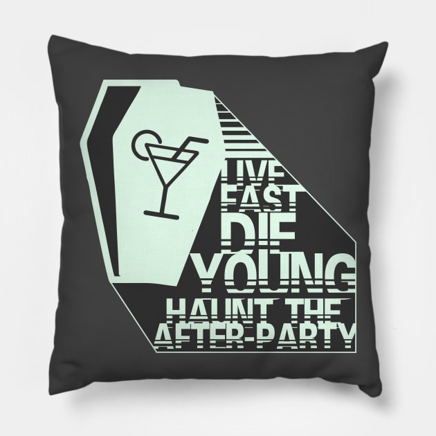 Afterlife of the Party Pillow by ThreeHaresWares