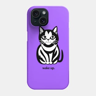 Cat - wake up Phone Case