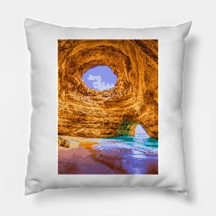 Beach Cave - Landscape Pillow