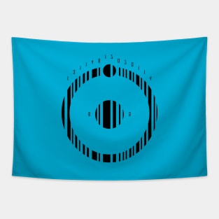 Dr Manhattan Bar Code (BLACK) Tapestry