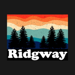 Vintage Ridgway Colorado Forest Camping T-Shirt