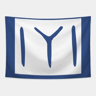 Large White Kayi Tribe Flag Symbol from Dirilis/Resurrection Ertugrul Tapestry