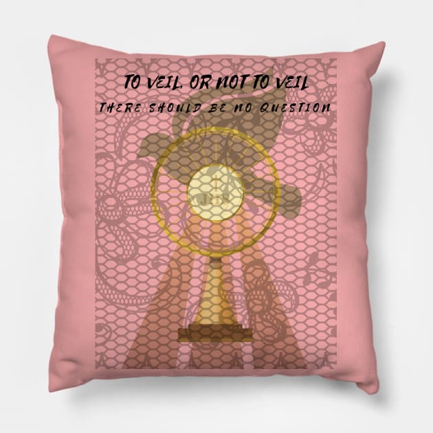 To Veil Or Not To Veil 2 Pillow by stadia-60-west