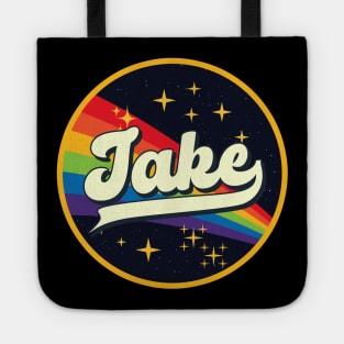 Jake // Rainbow In Space Vintage Style Tote