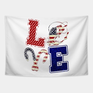 Love Fishing 4th Of July Shirt Independence Day Gift Tapestry