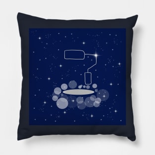 tool, repair, construction, wall decoration, finishing work, illustration, night, technology, light, shine, beautiful, style, stylish, universe, cosmos, galaxy, Pillow