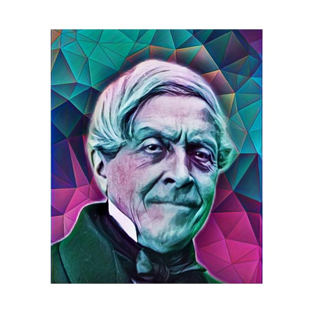 Jules Michelet Abstract Portrait | Jules Michelet Artwork 4 by JustLit