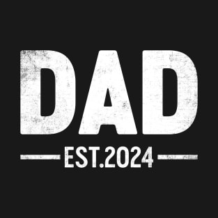 Dad Est 2024 Funny Father's Day T-Shirt