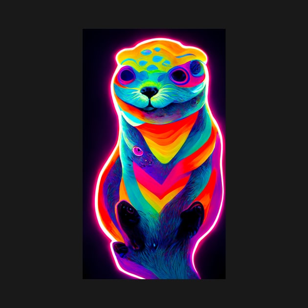 Psychedelic Sea Otter II by RichieDuprey